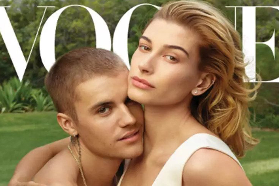 Hailey Biber dan Justin Bieber (Photo: Vogue)